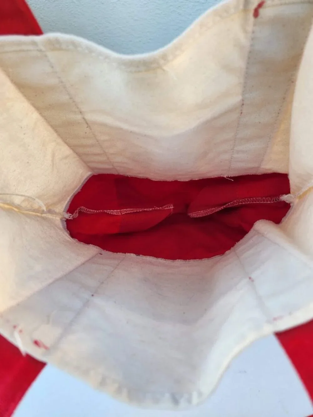 Trader Joe's Red Mini Tote Canvas Bag Trader Joes Red Grocery Bags Excellent use